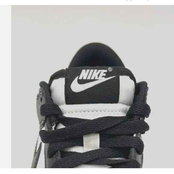 Nike Dunk Low Retro White Black Panda CW1590-100 Kids Sneakers Shoes - Picture 13 of 14